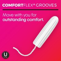 slide 18 of 25, U by Kotex Super Click Compact Tampons, 16 ct