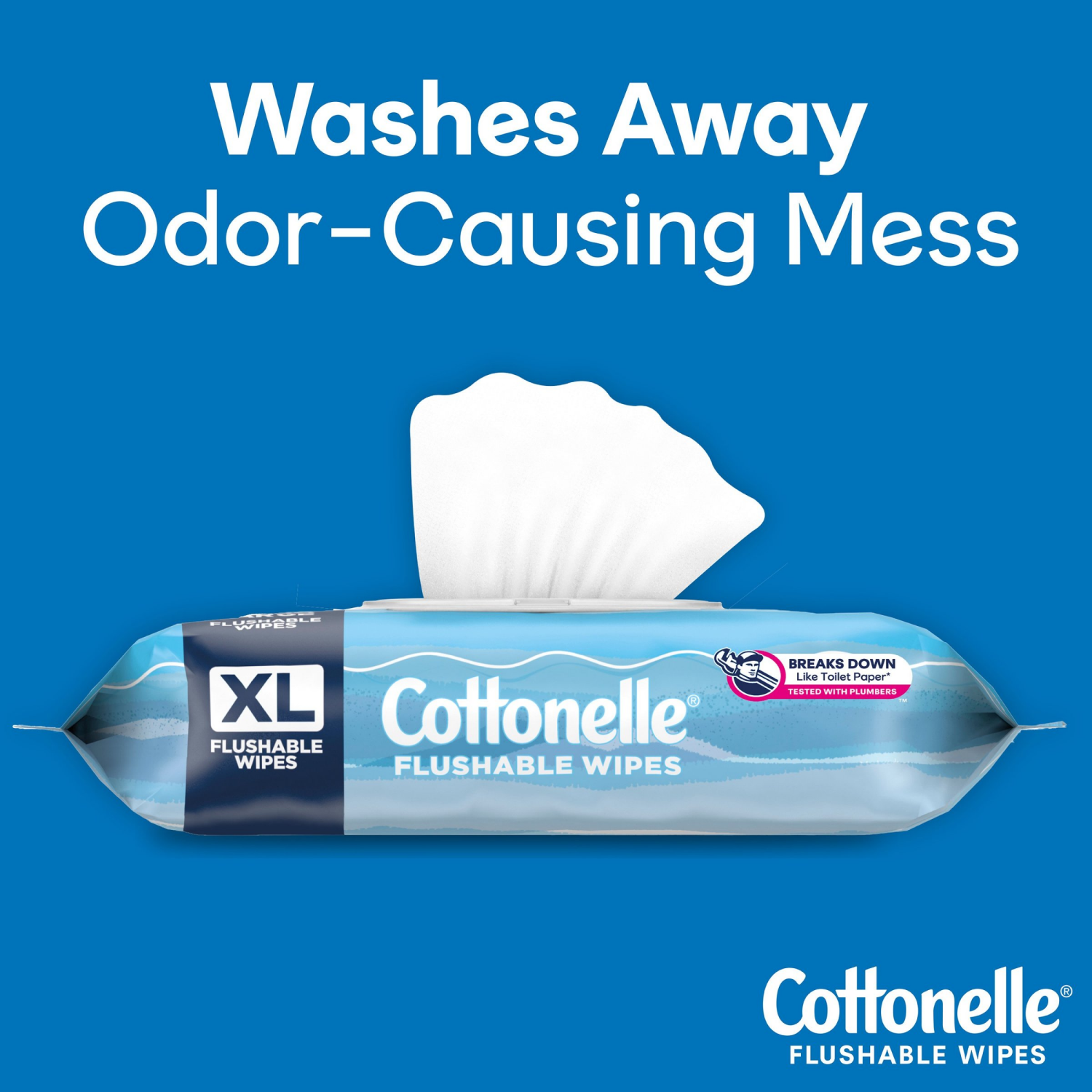 slide 3 of 8, Cottonelle UltraFresh XL Flushable Wet Wipes, Adult Wipes Large, 1 Flip-Top Pack, 60 Wipes per Pack (60 Total Flushable Wipes), 60 ct