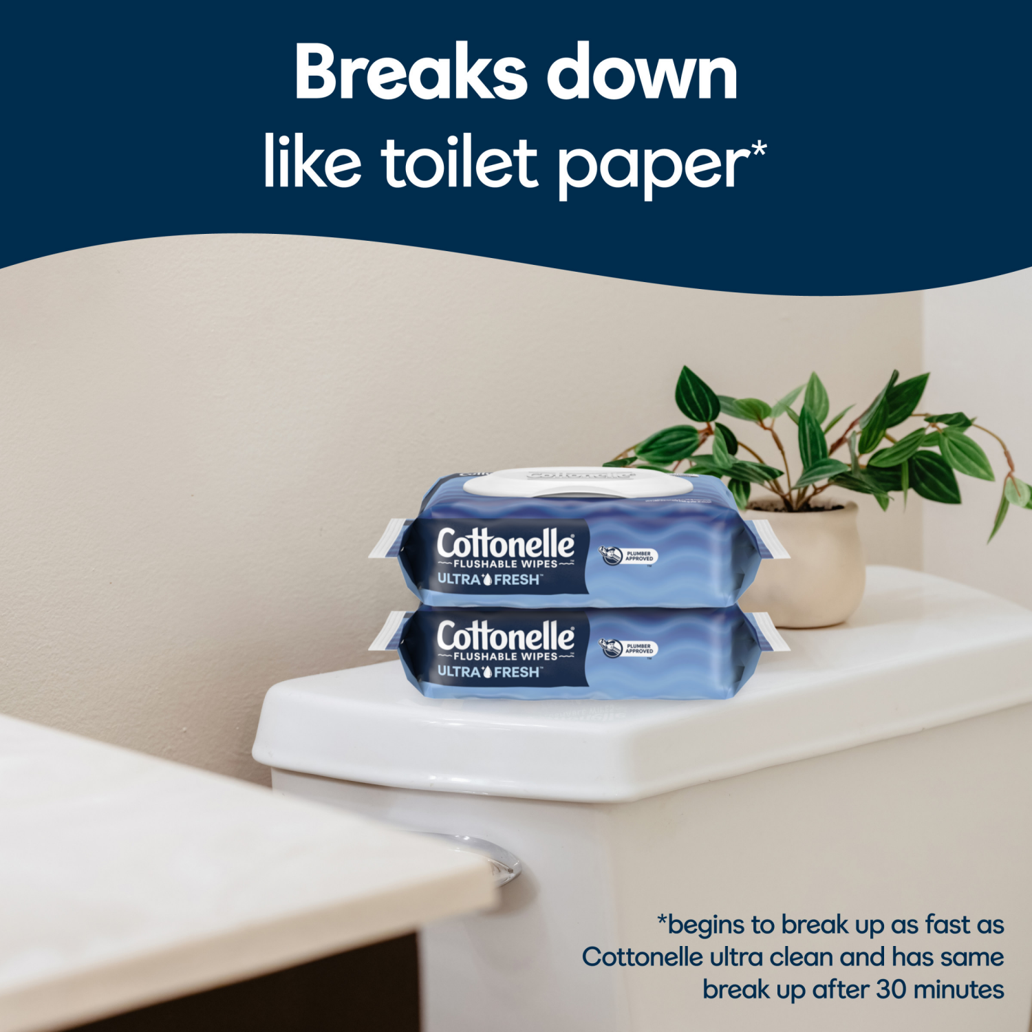slide 6 of 7, Cottonelle UltraFresh Flushable Wet Wipes, Adult Wet Wipes, 2 Flip-Top Packs, 42 Wipes per Pack (84 Total Flushable Wipes), 2 ct