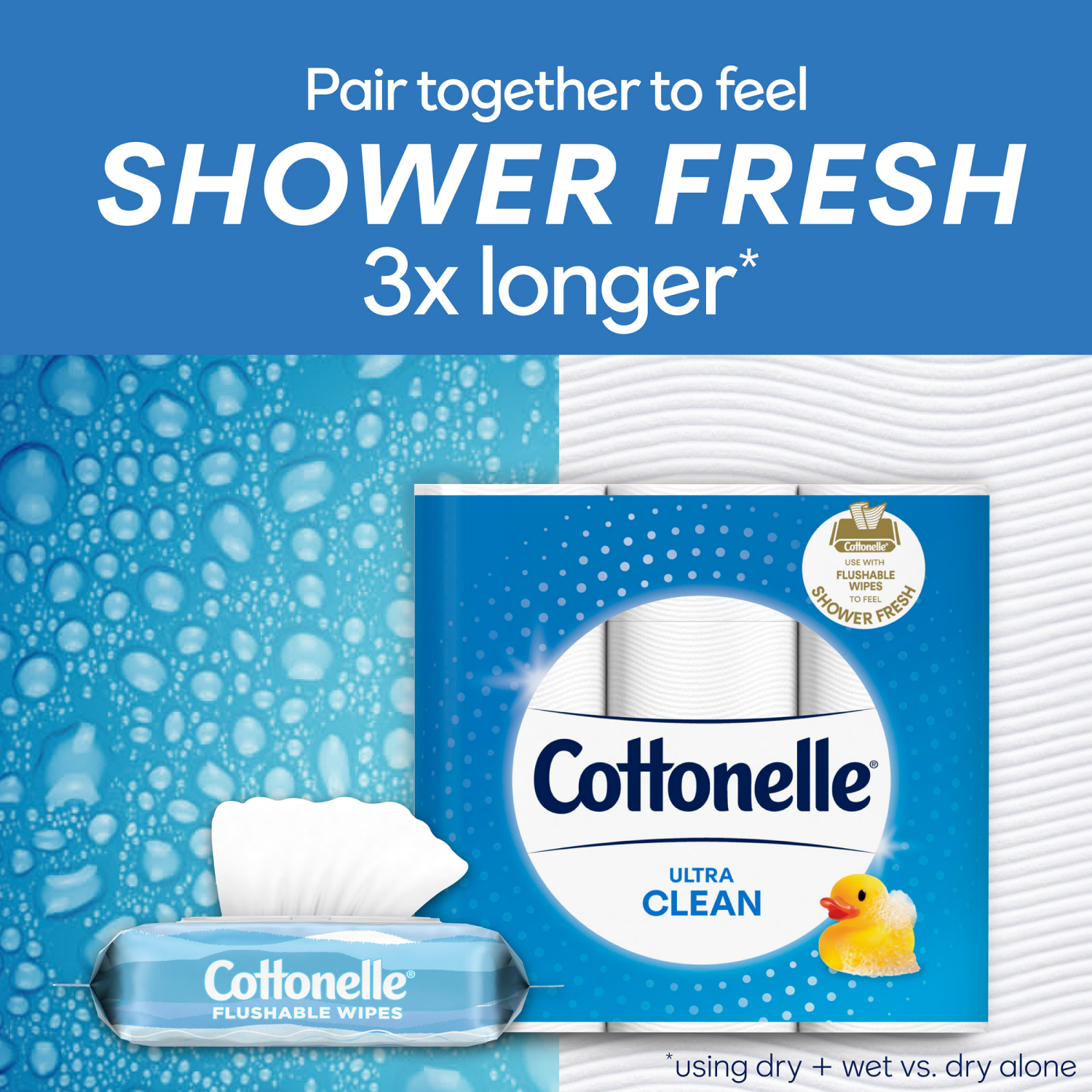 slide 8 of 8, Cottonelle UltraFresh Flushable Wet Wipes, Adult Wet Wipes, 4 Flip-Top Packs, 42 Wipes per Pack (168 Total Flushable Wipes), 4 ct