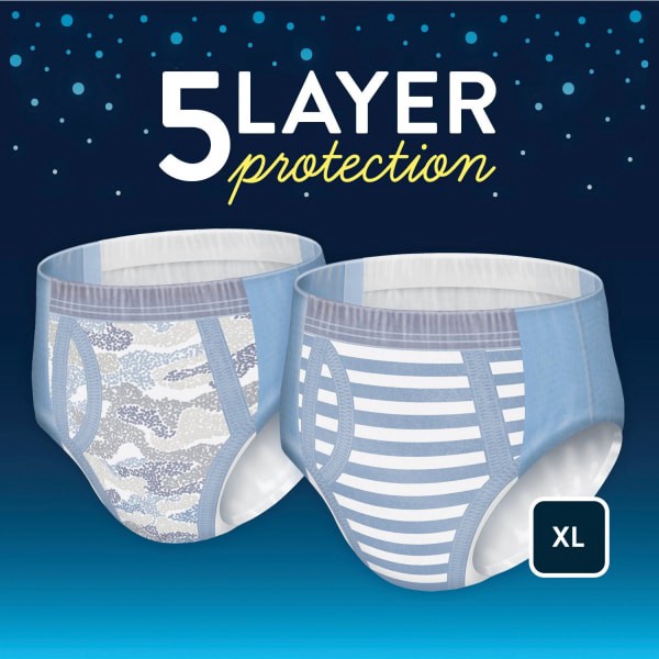 slide 27 of 29, Goodnites Overnight Underwear for Boys, XL (95-140 lb.), 28 Ct, 28 ct