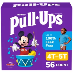 Pull-Ups Boys' Potty Training Pants, 4T-5T (38-50 lbs), 56 Ct