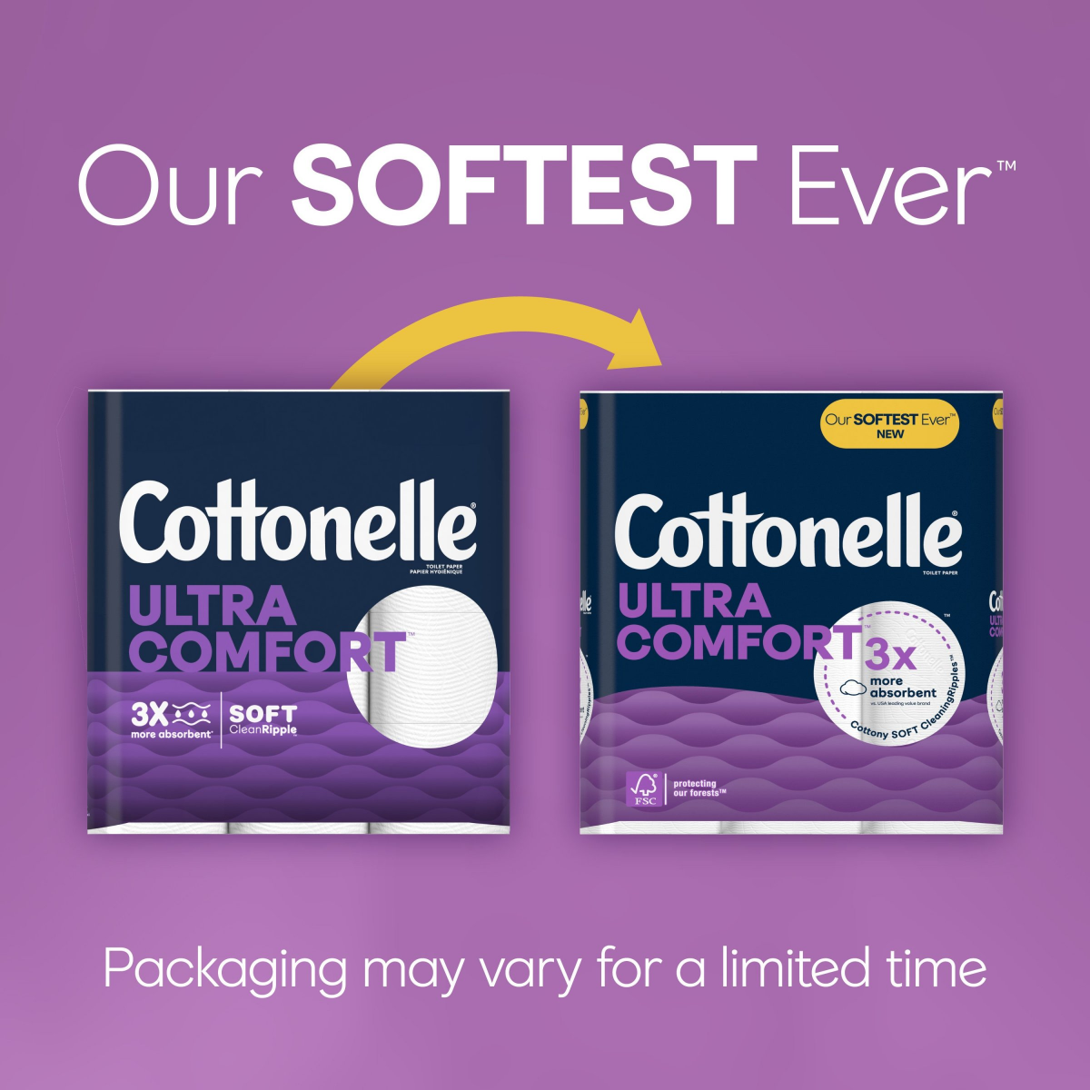 slide 7 of 8, Cottonelle Ultra Comfort Toilet Paper, Strong Toilet Tissue, 12 Mega Rolls (12 Mega Rolls = 48 Regular Rolls), 268 Sheets per Roll, 12 ct