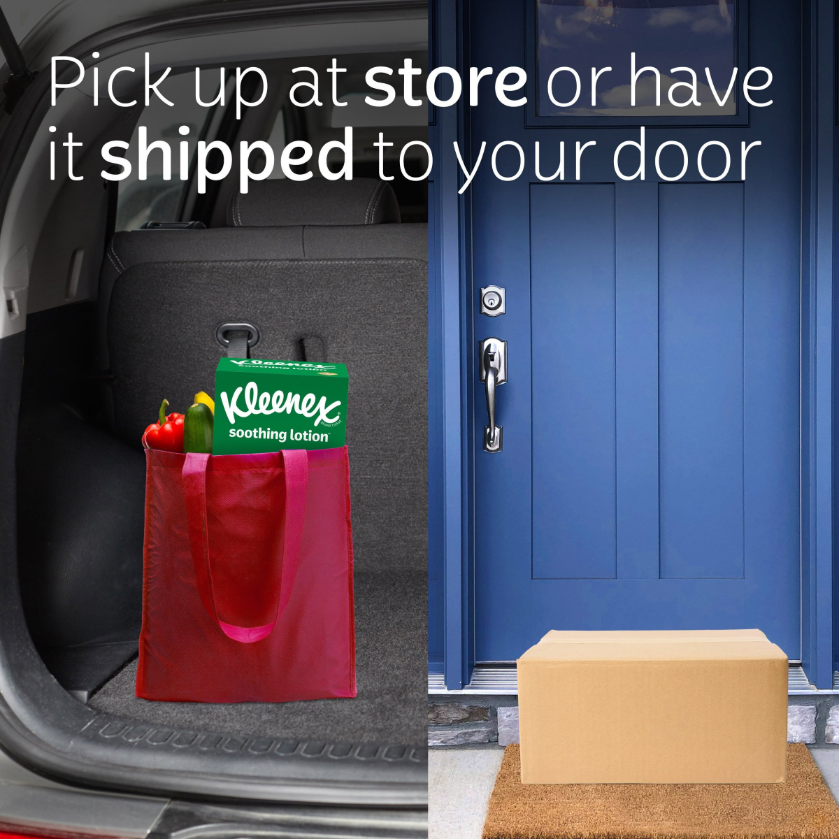 slide 8 of 8, Kleenex Lotion Facial Tissues with Coconut Oil, 6 Flat Boxes, 120 Tissues Per Box, 3-Ply, 6 ct