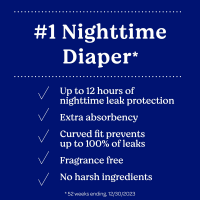 slide 21 of 29, Huggies Overnites Nighttime Baby Diapers, Size 3, 58 Ct, 58 ct