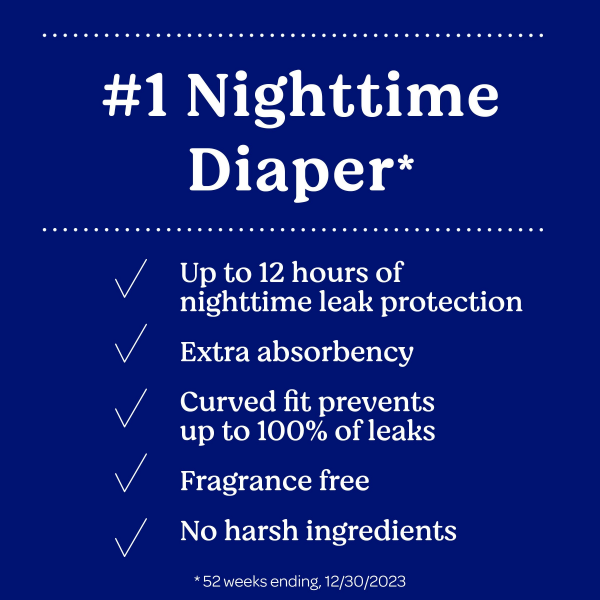 slide 11 of 29, Huggies Overnites Nighttime Baby Diapers, Size 3, 58 Ct, 58 ct