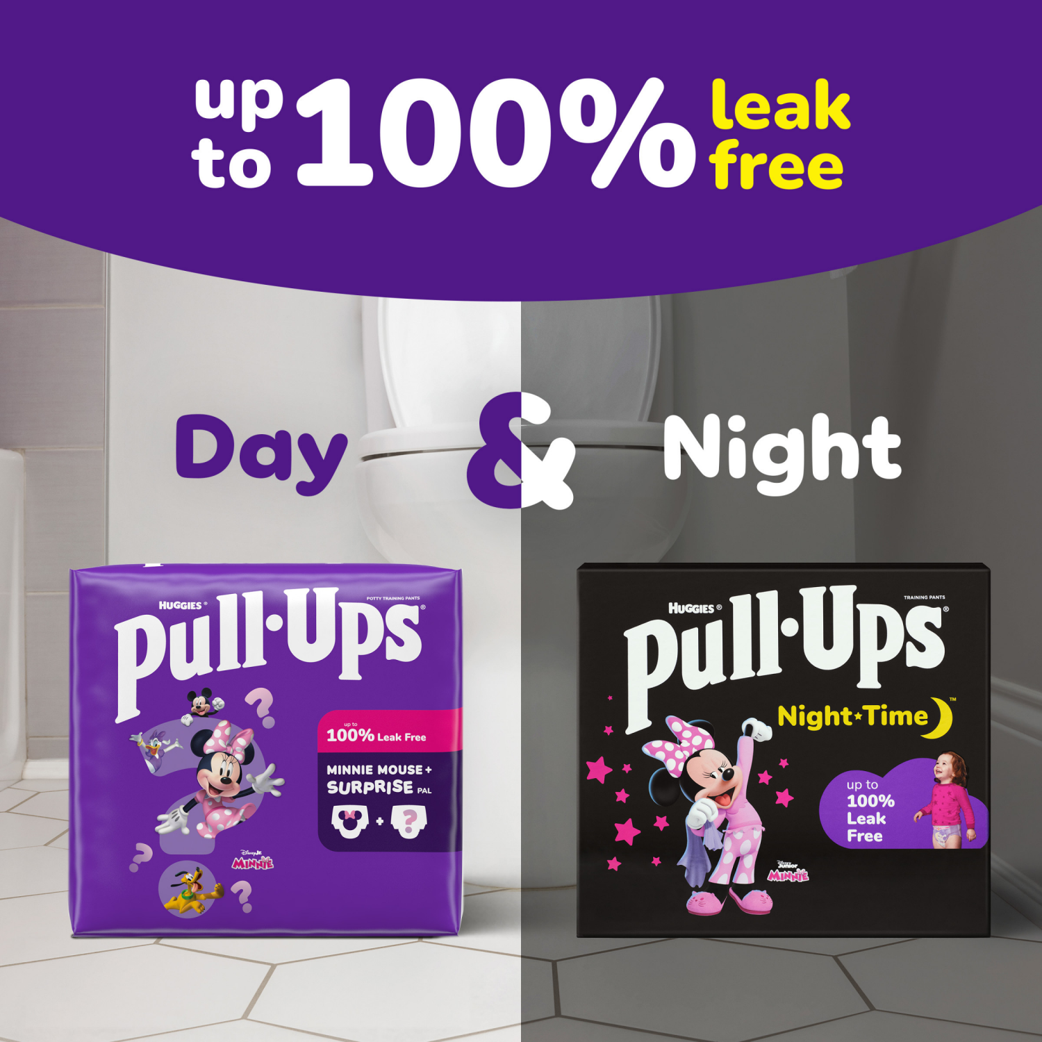 slide 5 of 8, Pull-Ups Girls' Potty Training Pants, 5T-6T (46+ lbs), 14 Count, 14 ct