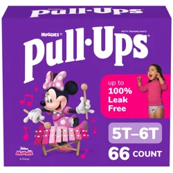 Pull-Ups Girls' Potty Training Pants, 5T-6T (46+ lbs), 66 Count