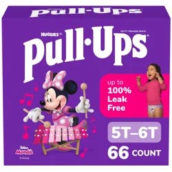 Pull-Ups Girls' Potty Training Pants, 5T-6T (46+ lbs), 66 Count