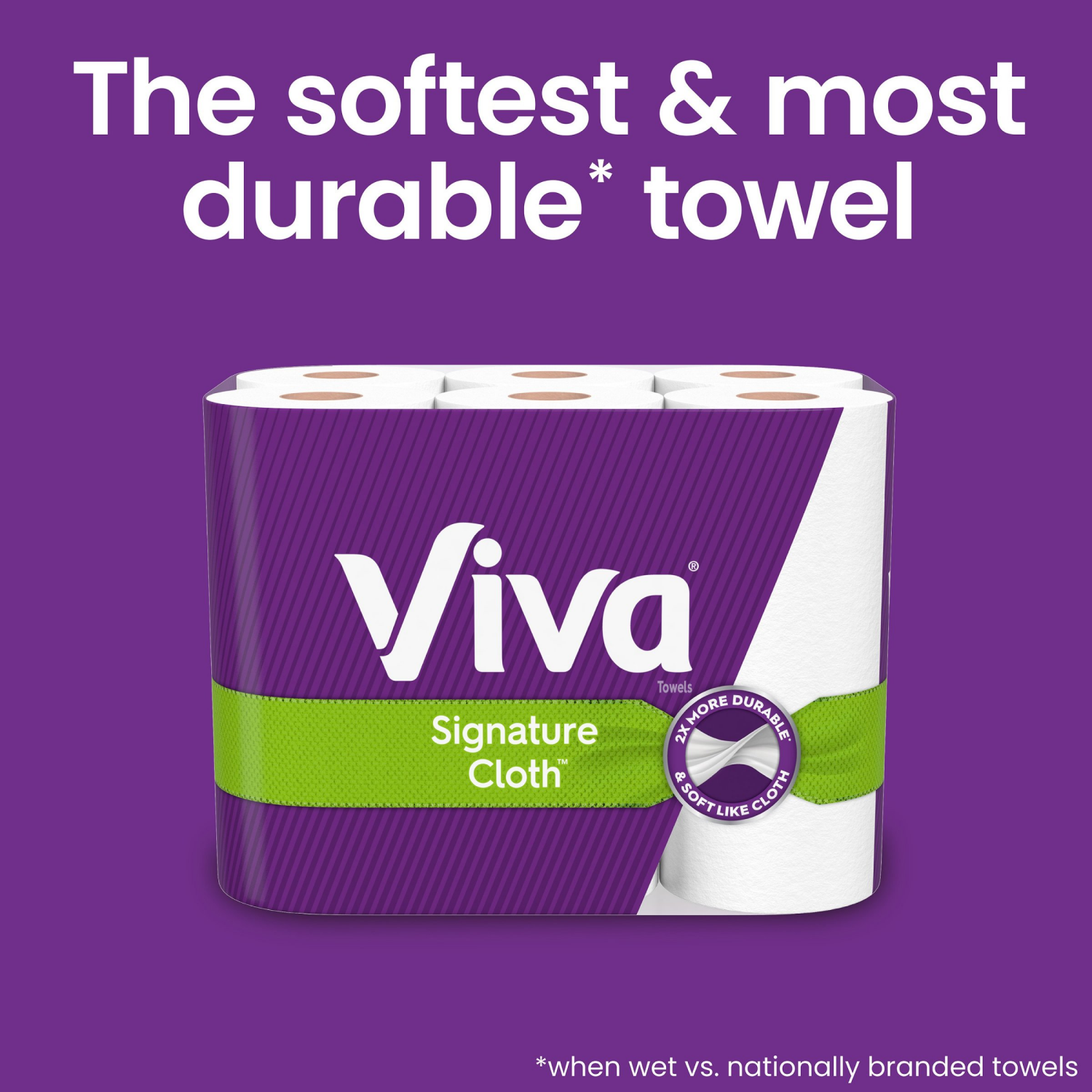 slide 6 of 8, Viva Signature Cloth Paper Towels, Choose-A-Sheet - 6 Double Rolls, 6 ct