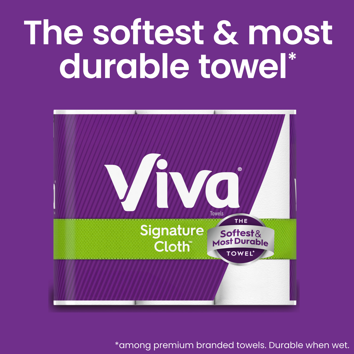 slide 7 of 8, Viva Signature Cloth Paper Towels, Choose-A-Sheet - 6 Double Rolls, 6 ct