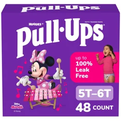 Pull-Ups Girls' Potty Training Pants, 5T-6T (50+ lbs), 48 Count