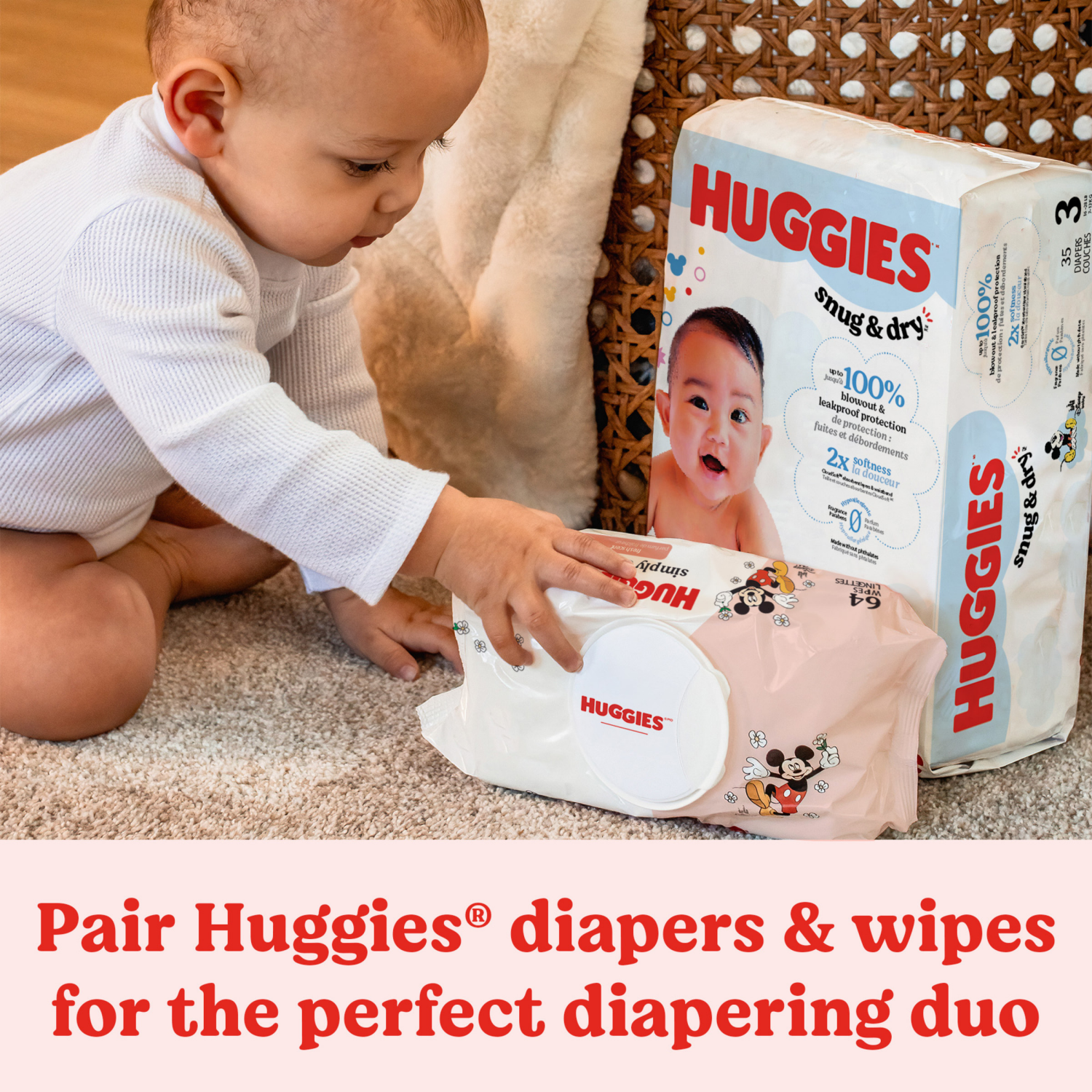 slide 3 of 8, Huggies Simply Clean Fresh Scent Baby Wipes, 1 Flip-Top Pack (64 Wipes Total), 64 ct