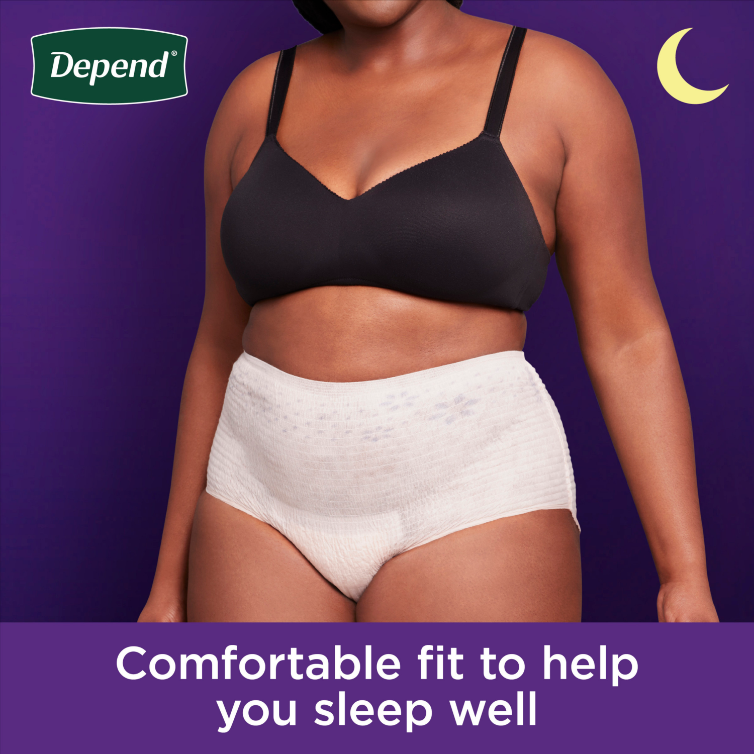 slide 3 of 7, Depend Night Defense Adult Incontinence & Postpartum Bladder Leak Underwear for Women, Overnight, Medium, Blush, 24 Count, 24 ct