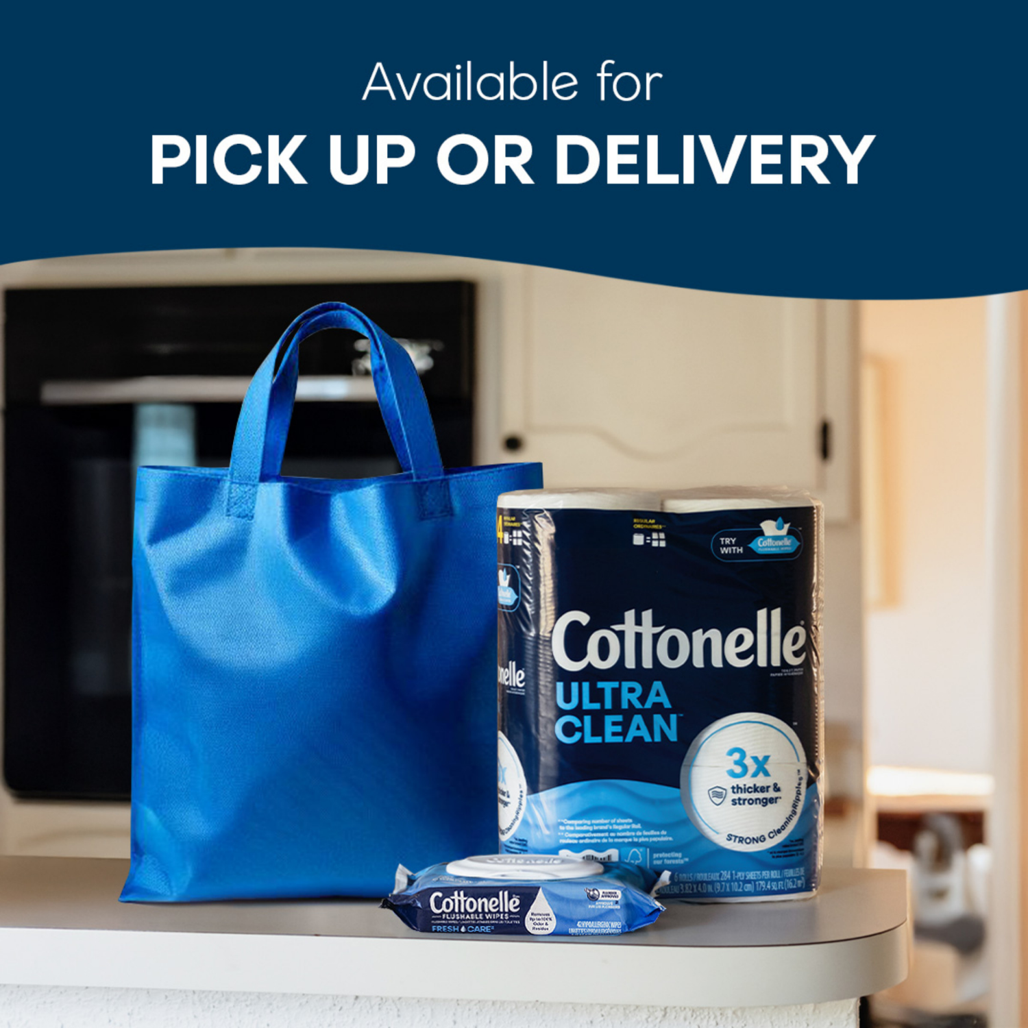 slide 5 of 8, Cottonelle Ultra Clean Toilet Paper, Strong Toilet Tissue, 6 Mega Rolls (6 Mega Rolls = 24 Regular Rolls), 284 Sheets Per Roll, 6 ct