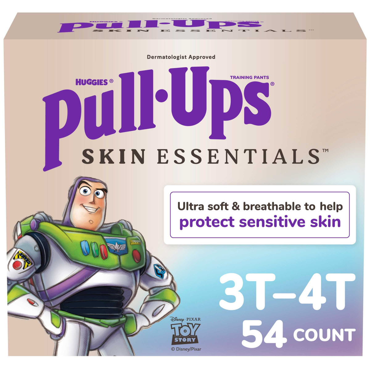 slide 1 of 8, Pull-Ups Boys' Skin Essentials Training Pants, 3T-4T (32-40 lbs), 54 Ct, 54 ct