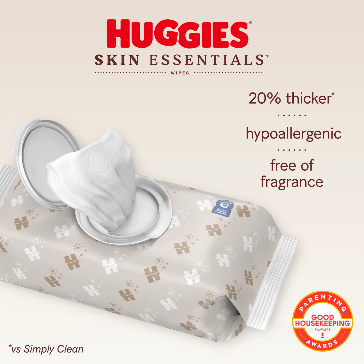 slide 1 of 7, Huggies® Skin Essentials™ Babywipes, 24 ct