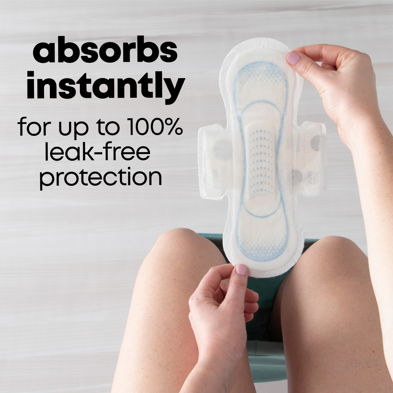 slide 7 of 8, U by Kotex Clean & Secure Ultra Thin Pads with Wings, Heavy Absorbency, 44 Count, 44 ct