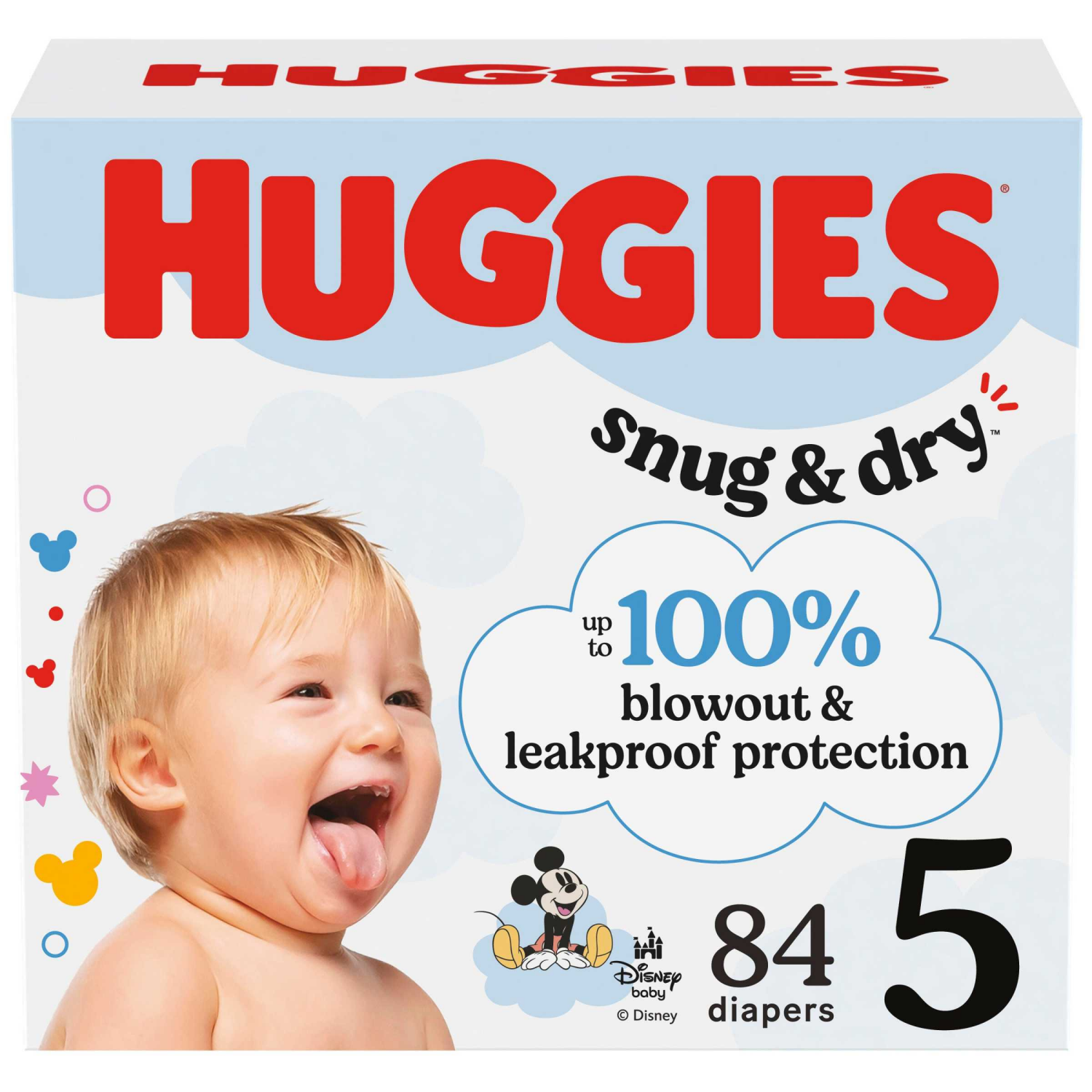 slide 1 of 8, Huggies Snug & Dry Baby Diapers, Size 5 (27+ lbs), 84 Ct, 84 ct
