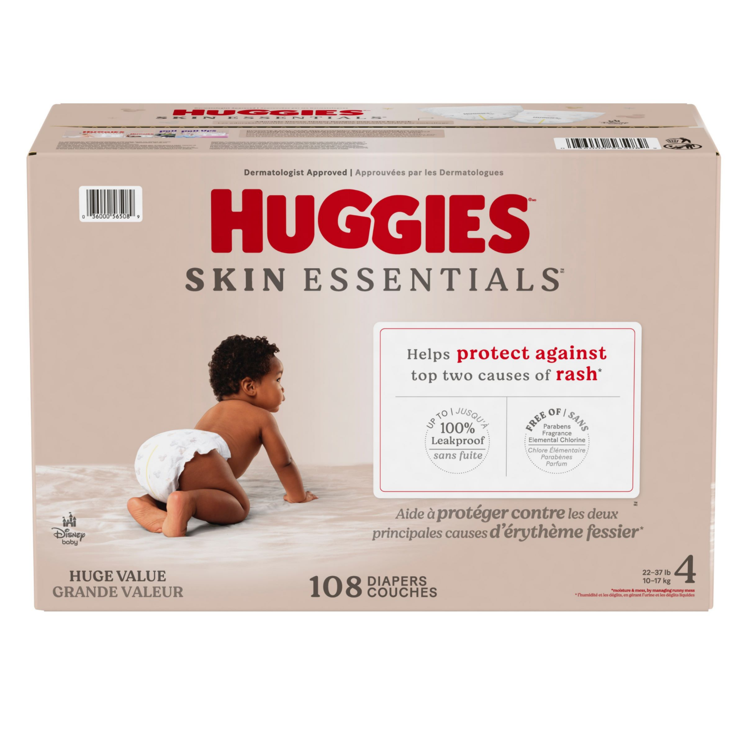 slide 1 of 8, Huggies Skin Essentials Baby Diapers, Size 3 (16-28 lbs), 108 Ct, 16 ct; 28 lb, 108 ct; Size 3