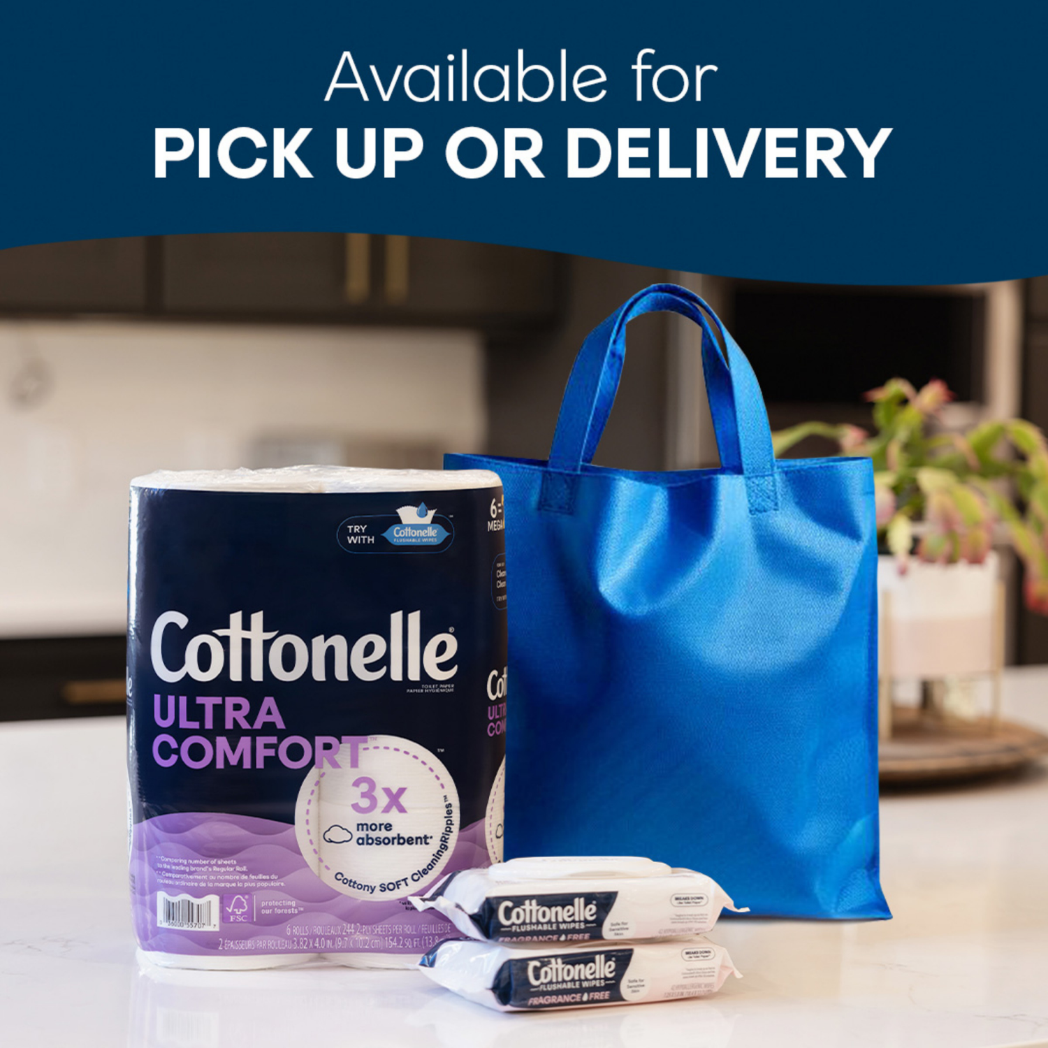 slide 4 of 7, Cottonelle Fragrance Free Flushable Wet Wipes, Adult Wet Wipes, 4 Flip-Top Packs, 42 Wipes Per Pack, 1 ct