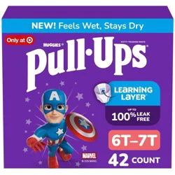 PULL UPS Pull-Ups Boys' Potty Training Pants, 6t-7t (55-75 Lbs), 13 Count