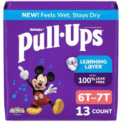 PULL UPS Pull-Ups Boys' Potty Training Pants, 6t-7t (55-75 Lbs), 13 Count