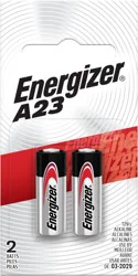 Energizer Specialty A23 Alkaline 23A Security Batteries 2 -Pack
