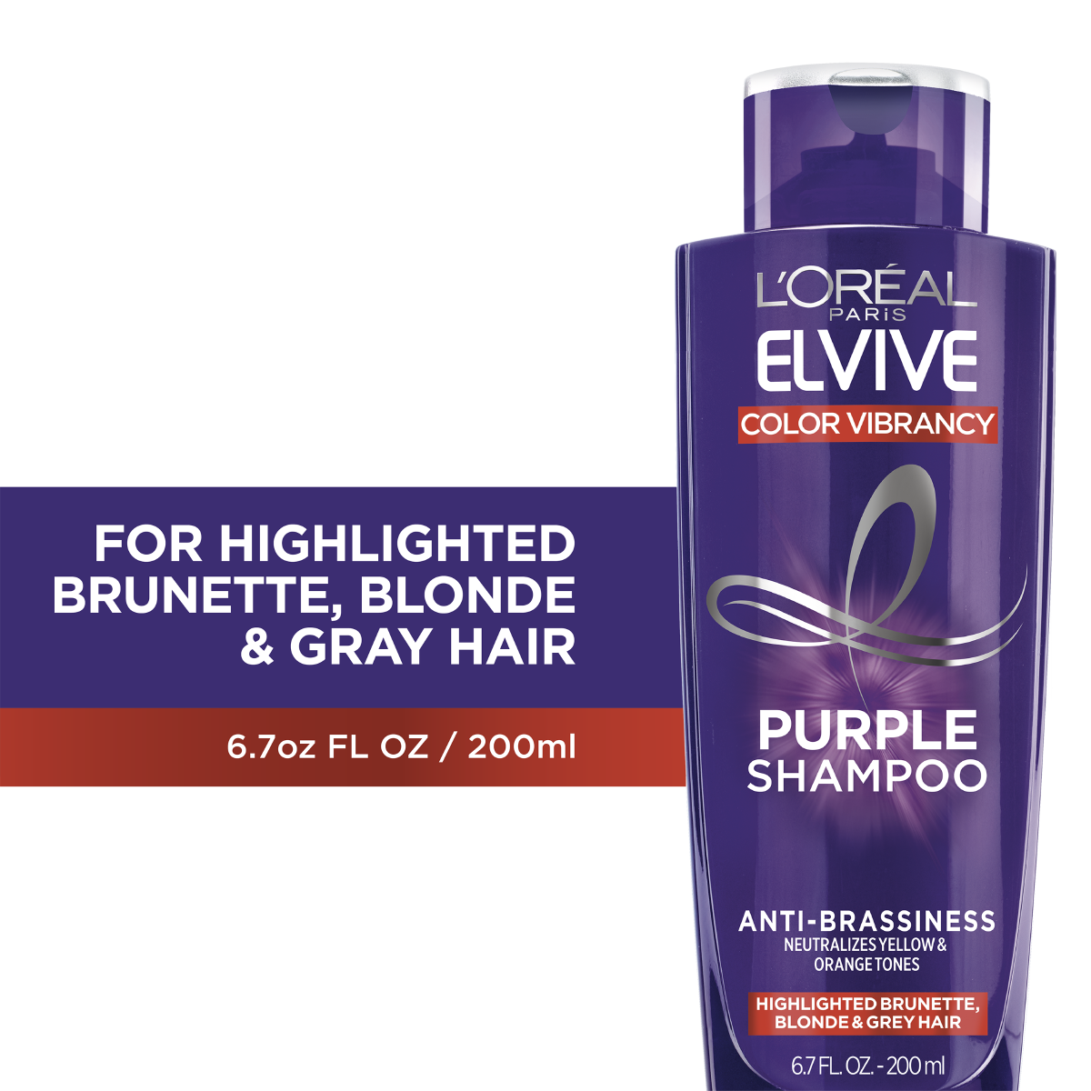 slide 1 of 4, L'Oréal Color Vibrancy Shampoo, 6.7 oz