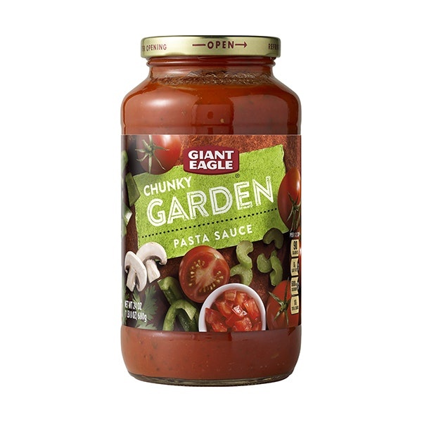 slide 1 of 1, Giant Eagle Garden Style Pasta Sauce - 24 oz, 24 oz