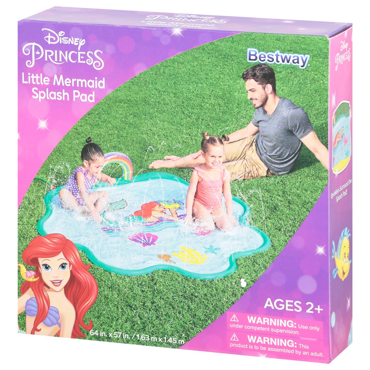 slide 8 of 9, Bestway Little Mermaid Splash Pad, 1 ct