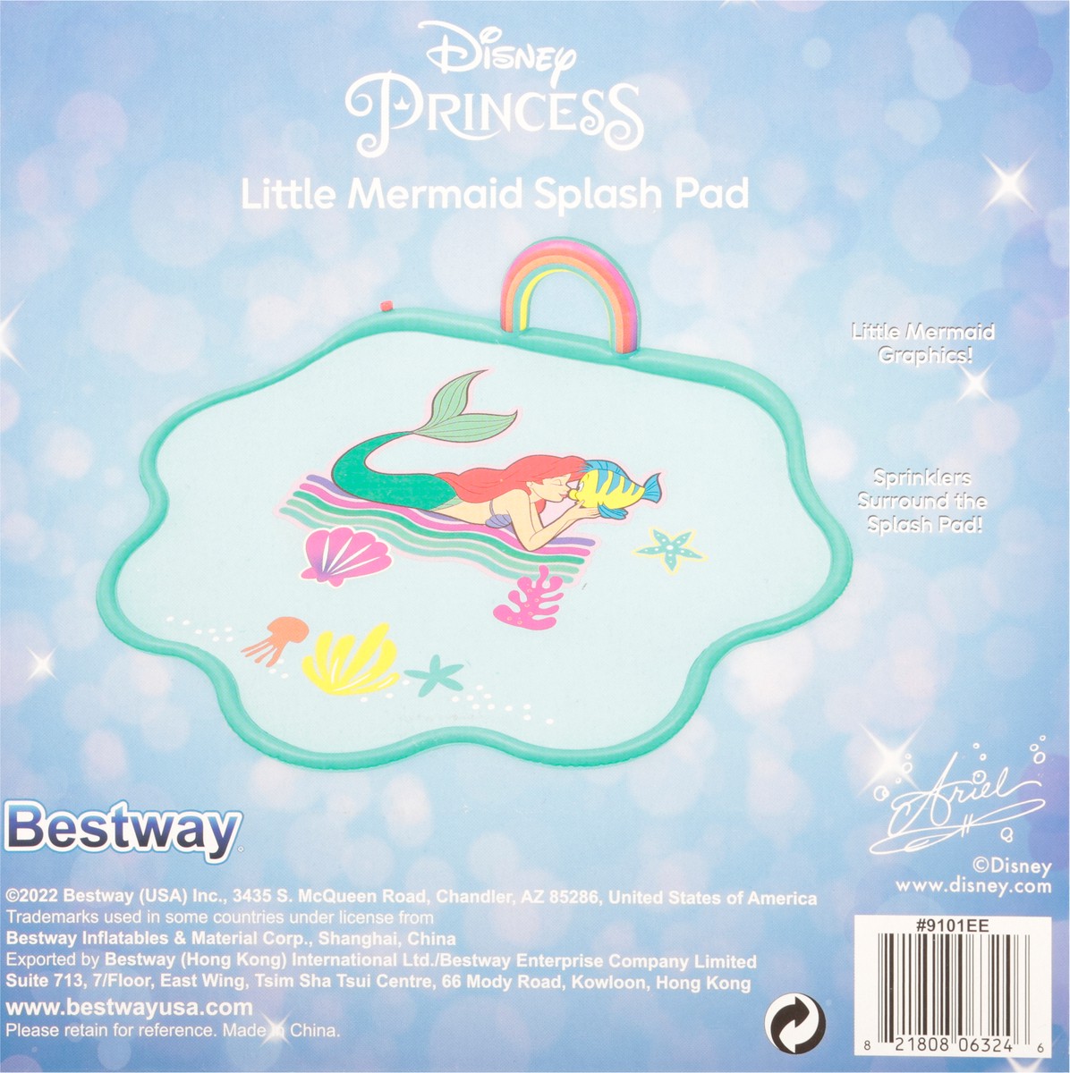 slide 9 of 9, Bestway Little Mermaid Splash Pad, 1 ct