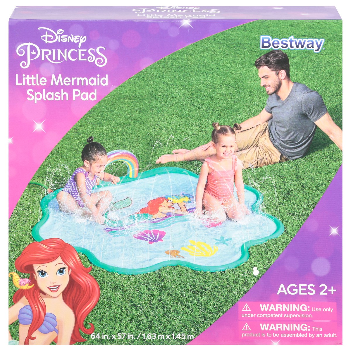 slide 1 of 9, Bestway Little Mermaid Splash Pad, 1 ct