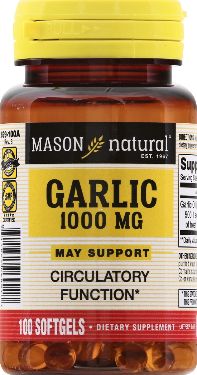 slide 4 of 12, Garlic 1,000 Mg Softgels, 100 ct