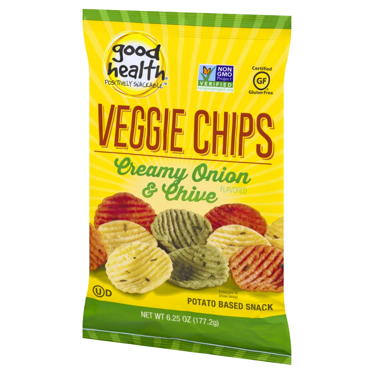 slide 5 of 11, Good Health Creamy Onion & Chive Flavored Veggie Chips 6.25 oz, 6.25 oz