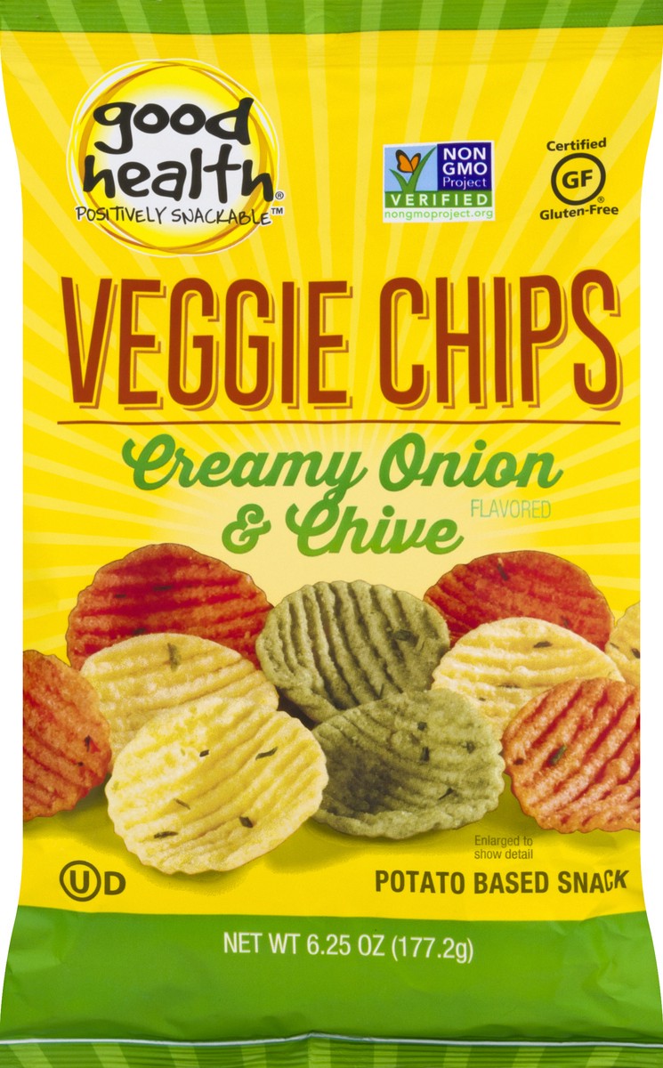 slide 7 of 11, Good Health Creamy Onion & Chive Flavored Veggie Chips 6.25 oz, 6.25 oz