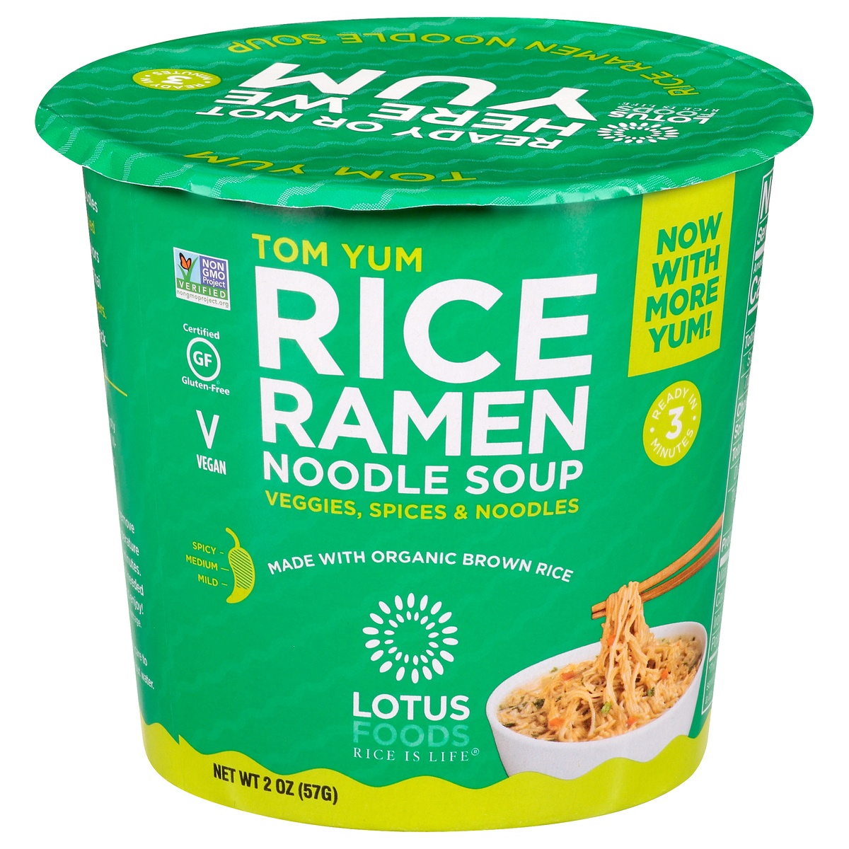 slide 1 of 1, Lotus Foods Mild Tom Yum Rice Ramen 2 oz, 