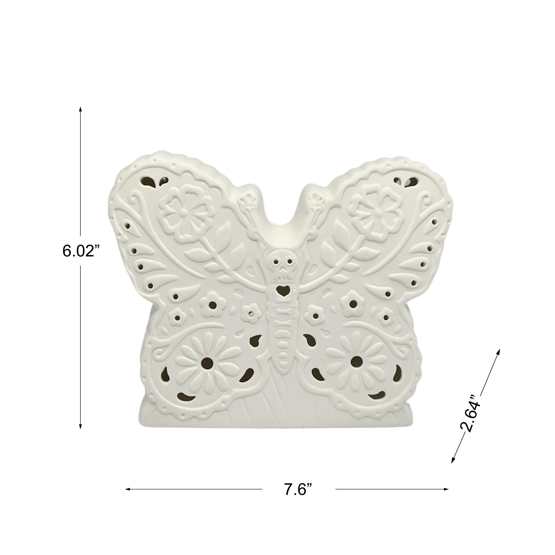 slide 8 of 8, 7.5" Diy Led Butterfly Ceramic Decor By Ashland, 7.5 in