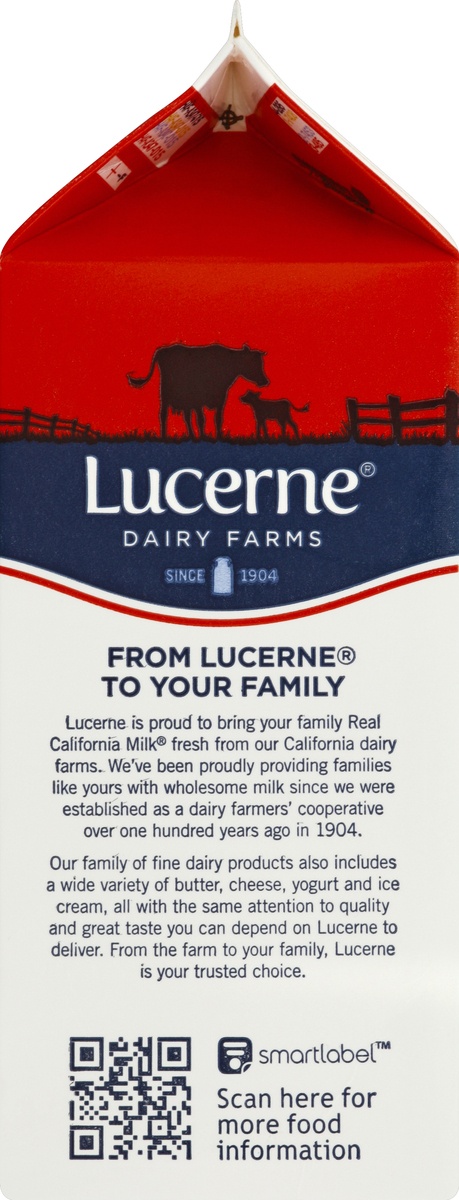 slide 3 of 4, Lucerne Dairy Farms Milk, 1/2 gal