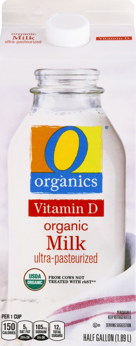 slide 3 of 4, O Organics Organic Milk Vitamin D, 