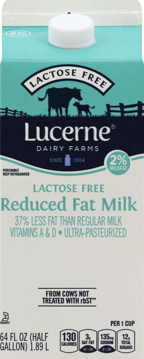slide 4 of 7, Lucerne Dairy Farms Lucerne Milk Reduced Fat Lactose Free - 64 Fl. Oz., 