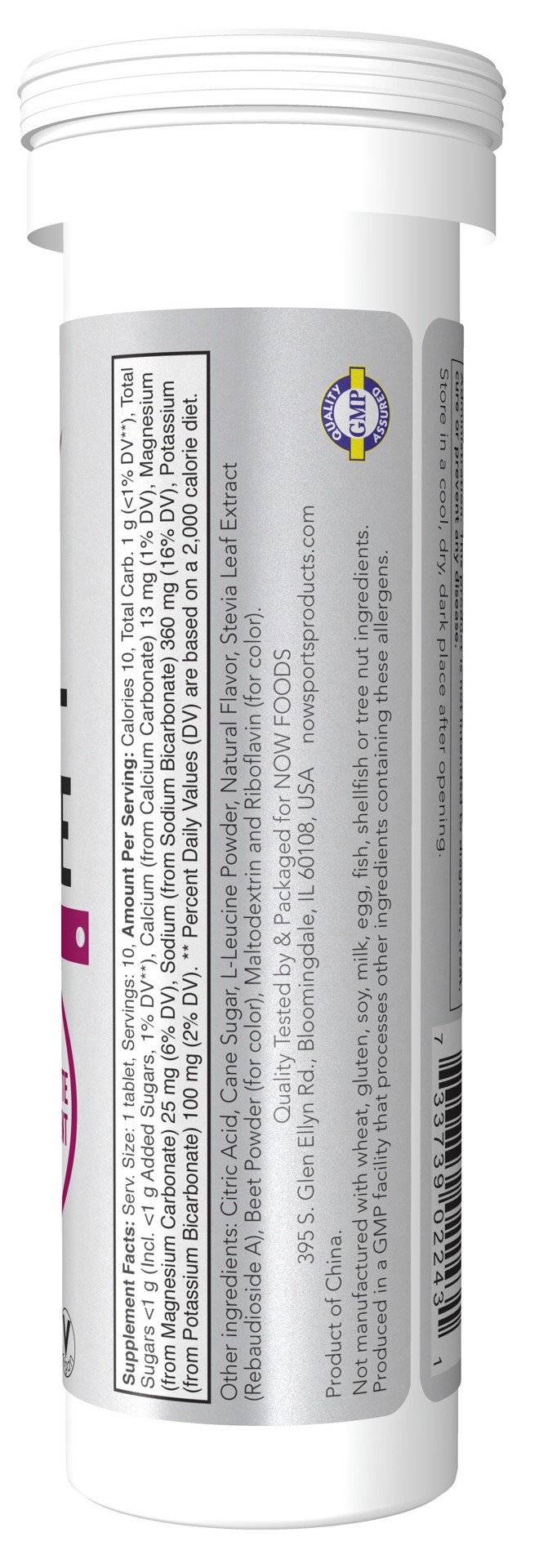 slide 4 of 5, NOW Sports Effer-Hydrate Effervescent Orange Strawberry - 10 Tablets/Tube, 10 ct