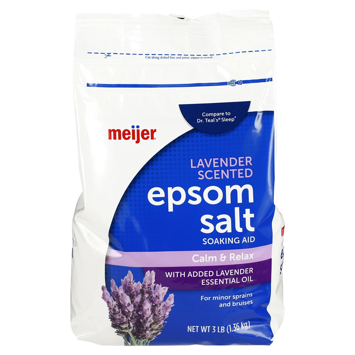 slide 1 of 5, Meijer Spa Lavender Epsom Salt, 3 lb