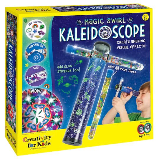 slide 1 of 8, Faber-Castell Creativity For Kids Magic Swirl Kaleidoscope Kit, 7.6 in x 1.37 in