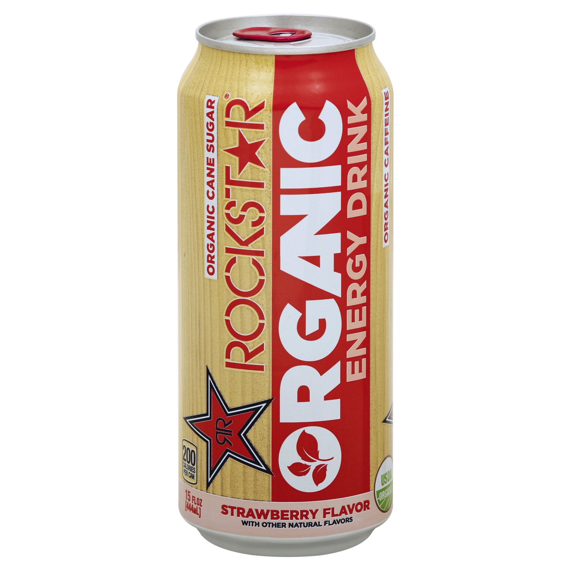 slide 1 of 1, Rockstar Organic Strawberry 16oz can, 16 oz