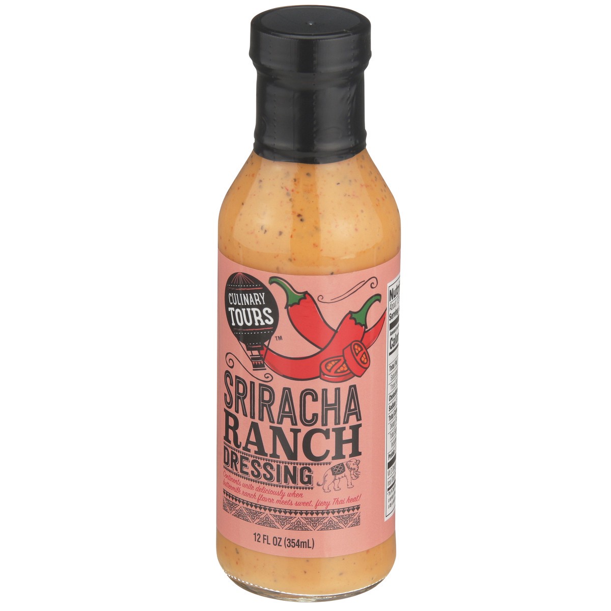 slide 3 of 9, Culinary Tours Pourable Dressing Ranch Sriracha, 12 fl oz