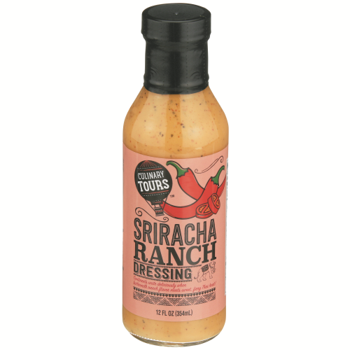 slide 1 of 1, Culinary Tours Pourable Dressing Ranch Sriracha, 12 fl oz
