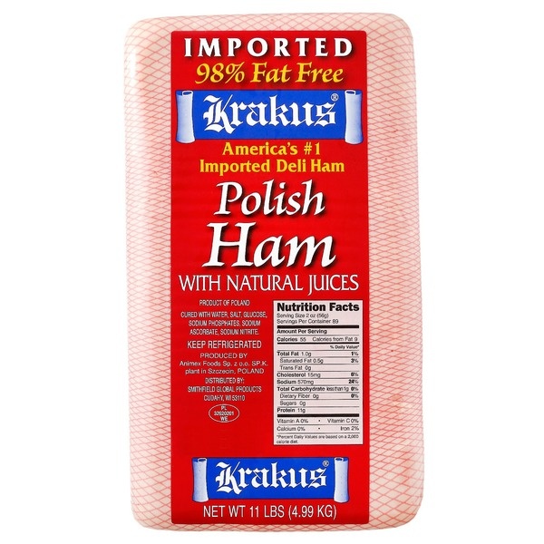 slide 1 of 1, Krakus Polish Ham, per lb