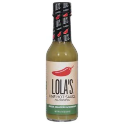Lola's Green Jalapeno & Serrano Fine Hot Sauce 5 fl oz