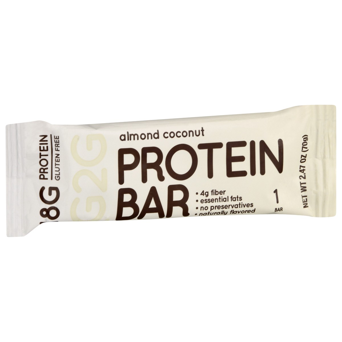 slide 2 of 9, G2G Protein Bar Almond Coconut, 2.47 oz